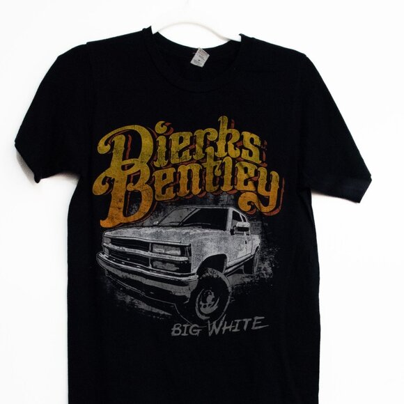 Dierks Bentley Big White Truck Graphic Black T-Shirt - Picture 4 of 8